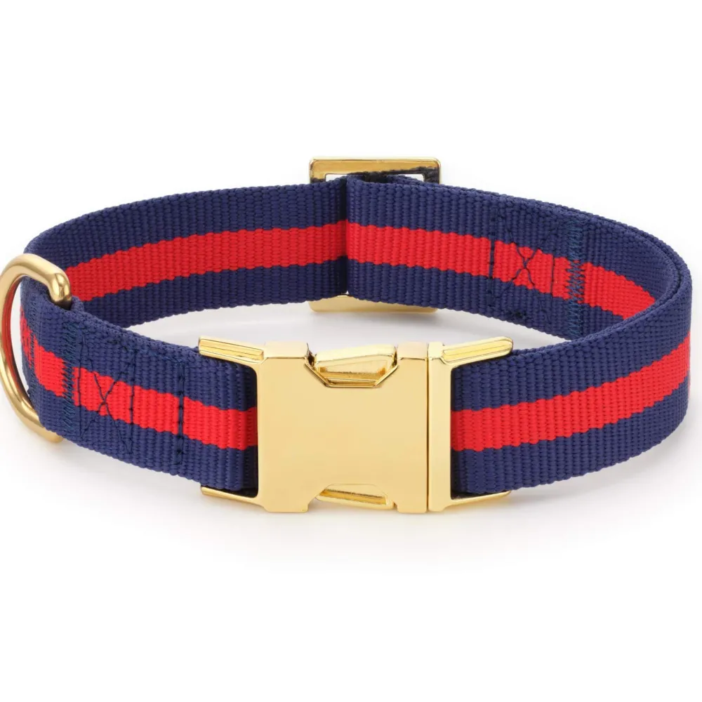 Outlet The Foggy Dog Mariner Striped Webbing Dog Collar