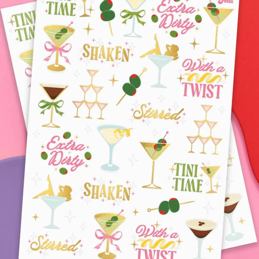 Online xo, Fetti Martini Temporary Tattoos