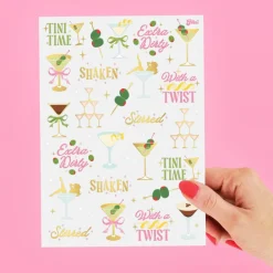 Online xo, Fetti Martini Temporary Tattoos