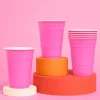 Outlet xo, Fetti Matte Pink Plastic Cups