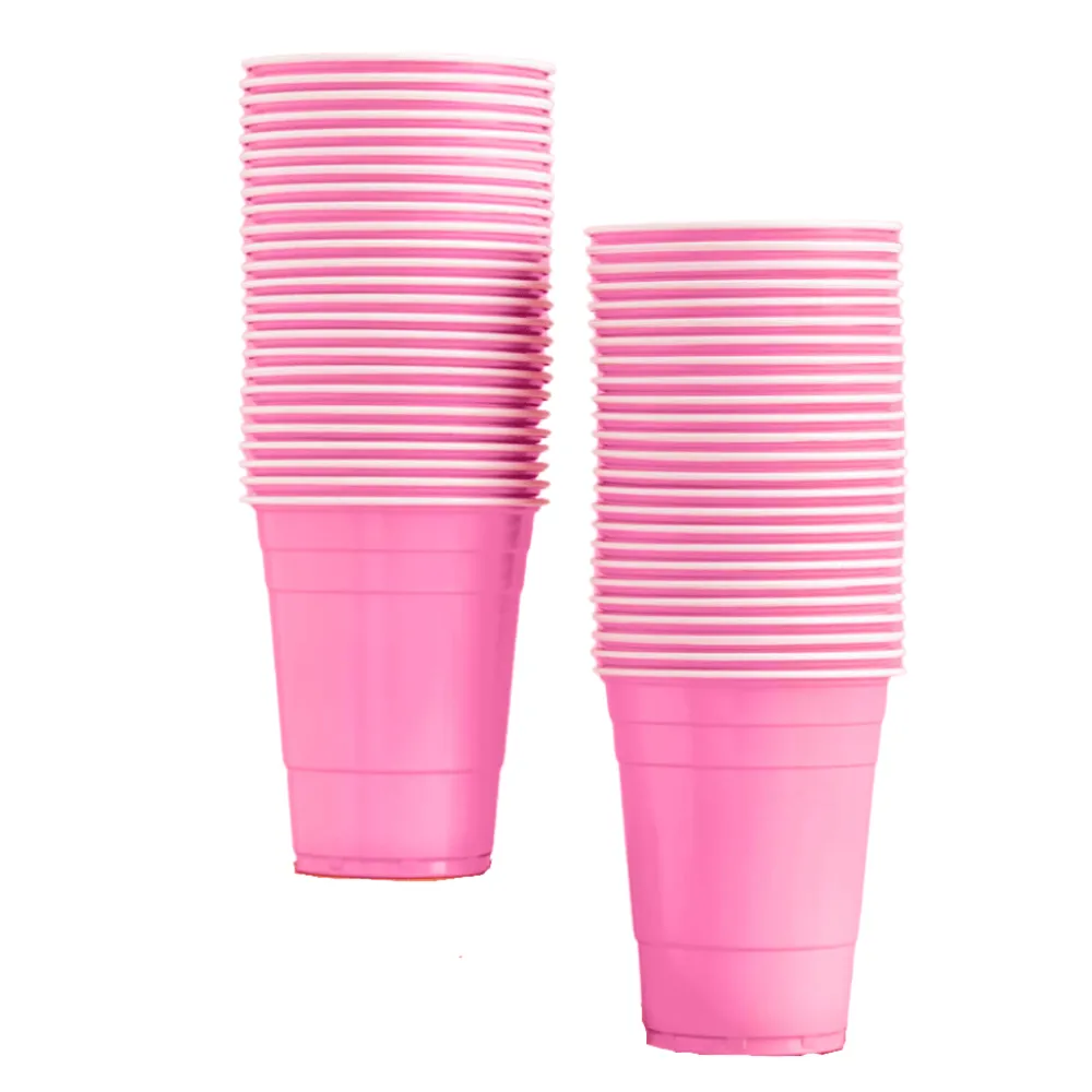 Outlet xo, Fetti Matte Pink Plastic Cups