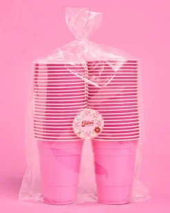Outlet xo, Fetti Matte Pink Plastic Cups