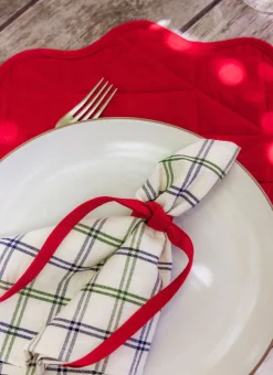 Hot Heather Taylor Home Mayfair Plaid Hunter Napkins