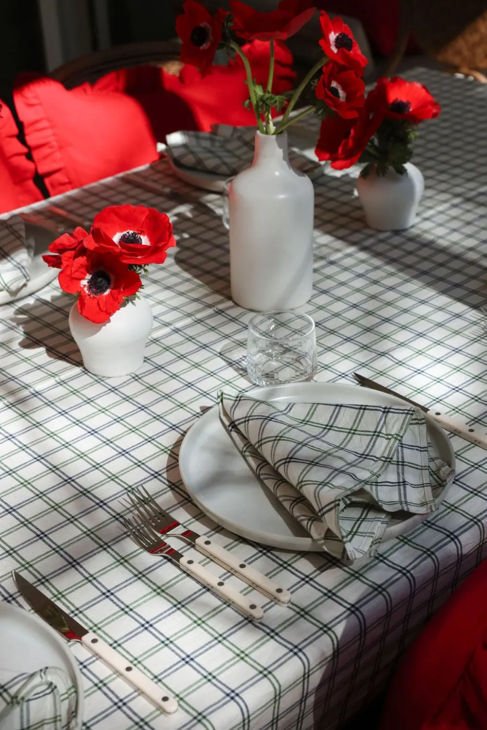 Hot Heather Taylor Home Mayfair Plaid Hunter Napkins