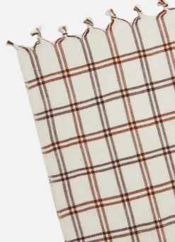 Clearance Heather Taylor Home Mayfair Plaid Nutmeg Tablecloth