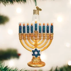 Old World Christmas Menorah Ornament