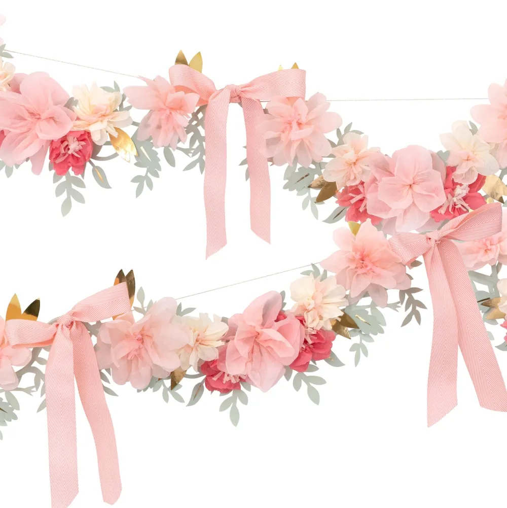 New Meri Meri X Laduree Paris Floral Garland