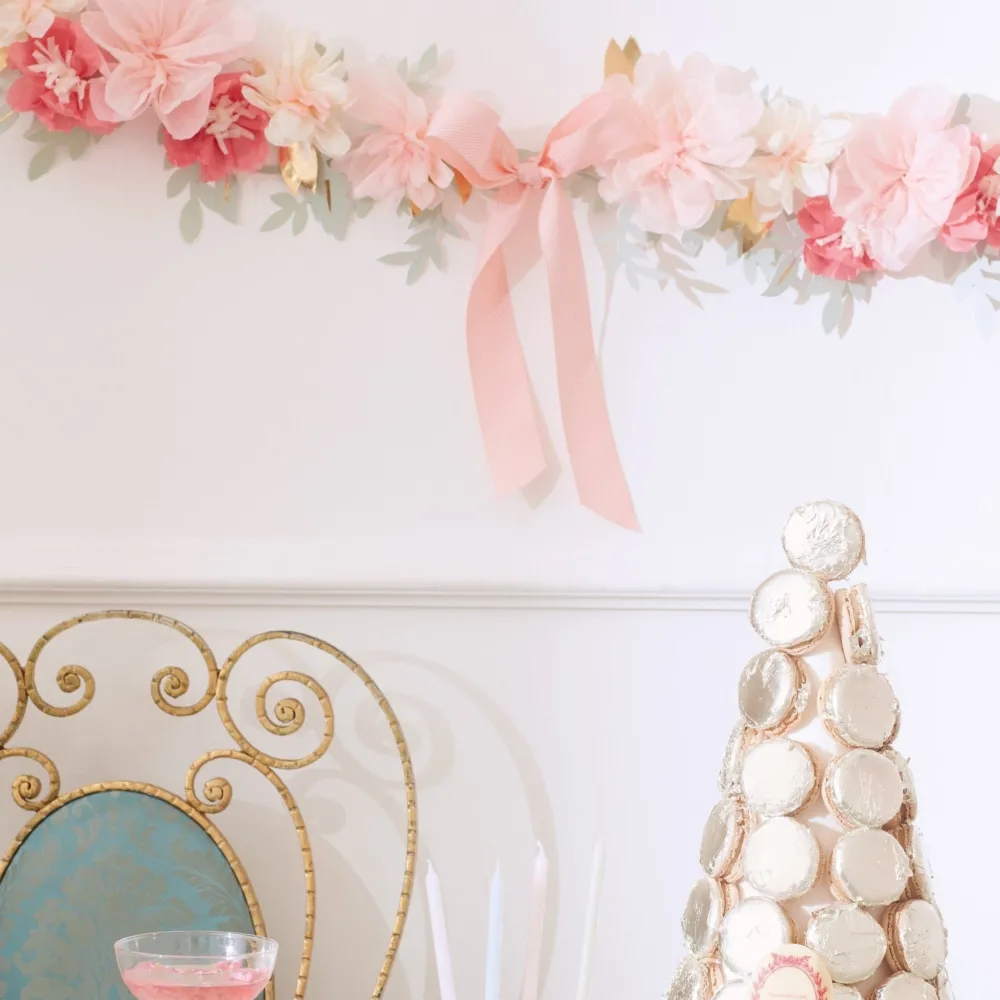 New Meri Meri X Laduree Paris Floral Garland
