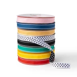 Clearance Bonjour Fete Midnight Blue Double Sided Grosgrain Ribbon