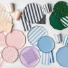 Hot Bonjour Fete Midnight Blue Signature Cabana Stripe Guest Towels