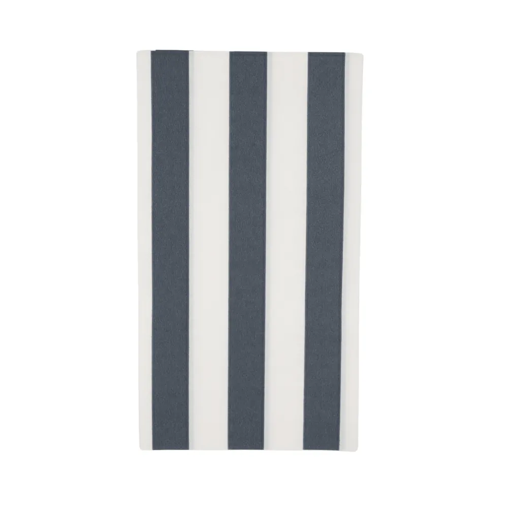 Hot Bonjour Fete Midnight Blue Signature Cabana Stripe Guest Towels