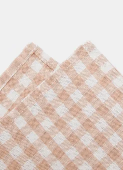 Sale Heather Taylor Home Mini Gingham Blush Napkins