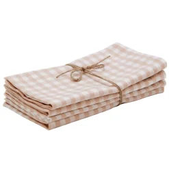 Sale Heather Taylor Home Mini Gingham Blush Napkins