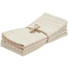 Hot Heather Taylor Home Mini Gingham Cream Napkins