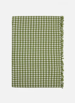 Discount Heather Taylor Home Mini Gingham Olive Tablecloth