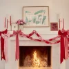 Sale Heather Taylor Home Mini Gingham Peony Fabric Bow