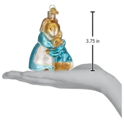 Old World Christmas Mrs. Rabbit And Peter Ornament