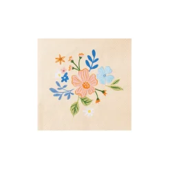 Best Bonjour Fete Multicolor Elegant Floral Cocktail Napkins