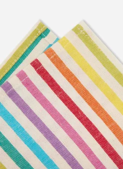 Best Heather Taylor Home Multi Stripe Rainbow Napkins