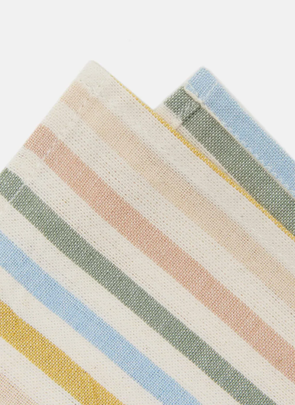 Outlet Heather Taylor Home Multi Stripe Spring Pastel Napkins