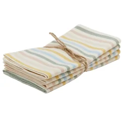 Outlet Heather Taylor Home Multi Stripe Spring Pastel Napkins