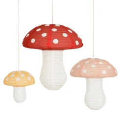 New Meri Meri Mushroom Hanging Lanterns