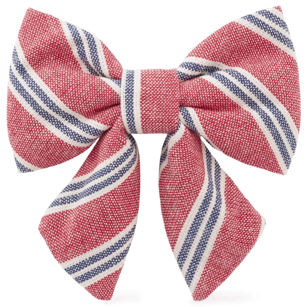Clearance The Foggy Dog Nantucket Stripe Lady Dog Bow