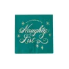 Best Bonjour Fete Naughty List Green Cocktail Napkins