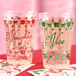 Outlet xo, Fetti Naughty & Nice Plastic Christmas Cups