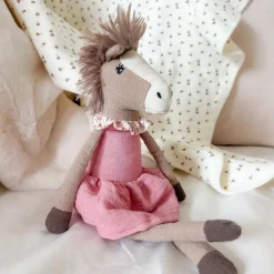 Outlet MON AMI Nellie Horse Stuffed Animal in Pink Dress by