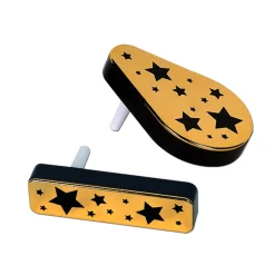 Hot Beistle New Years Eve Metallic Star Noisemaker