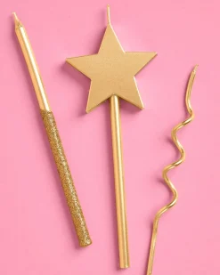 Best xo, Fetti Novelty Gold Candles - 14 pc gold glitter candles