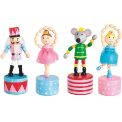 New Mud Pie Nutcracker Collapsable Wooden Toy