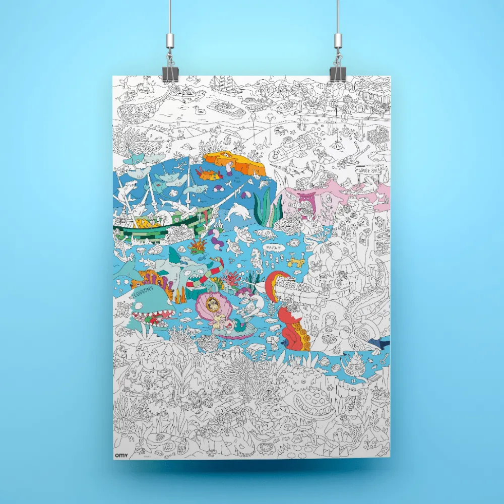 Discount OMY U.S. Ocean Giant Coloring Poster