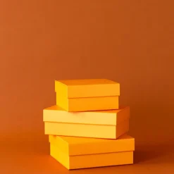 Bonjour Fete Orange Display Box Risers