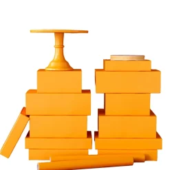 Bonjour Fete Orange Display Box Risers