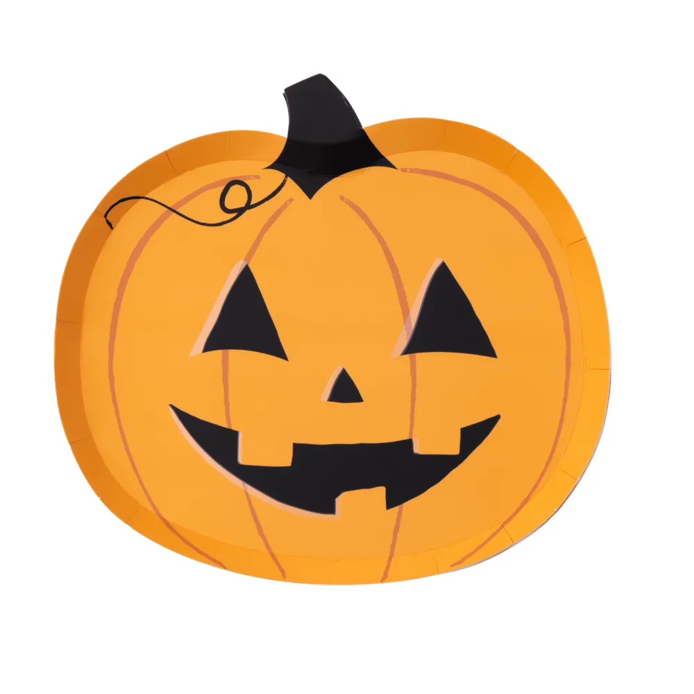 Online Bonjour Fete Orange Jack-O-Lantern Small Plates