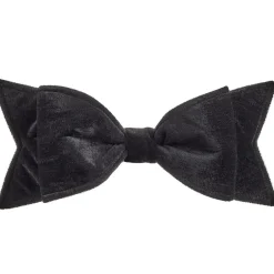 New Allstate Floral Oversized Black Velvet Bow Ornament