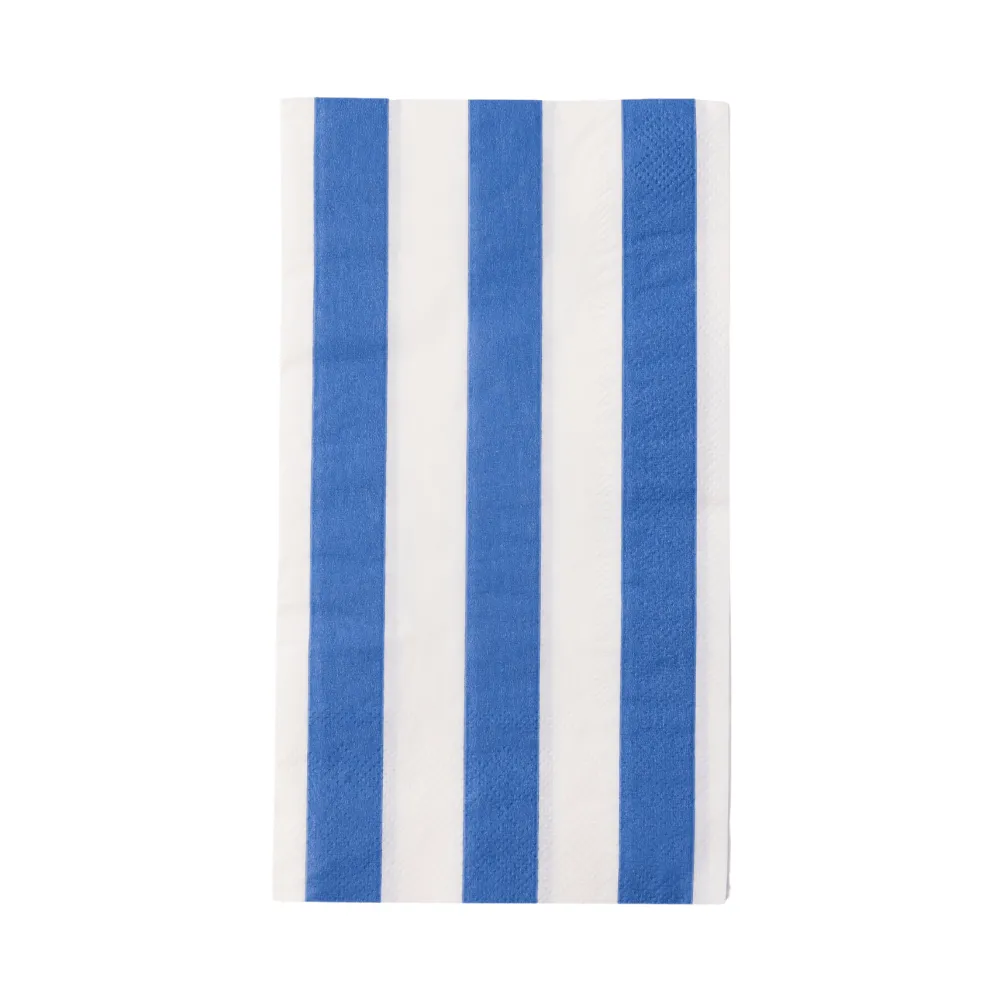 Clearance Bonjour Fete Palisades Blue Signature Cabana Stripe Guest Towels