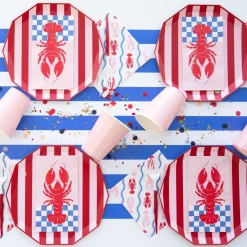Outlet Bonjour Fete Palisades Blue Signature Cabana Stripe Table Runner