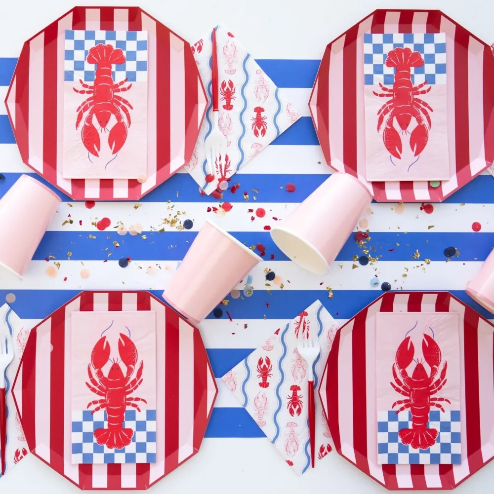 Outlet Bonjour Fete Palisades Blue Signature Cabana Stripe Table Runner