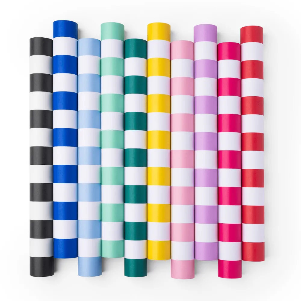 Outlet Bonjour Fete Palisades Blue Signature Cabana Stripe Table Runner