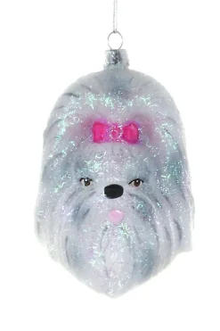 Outlet Cody Foster Co. Pampered Shih Tzu Glass Ornament by Cody Foster