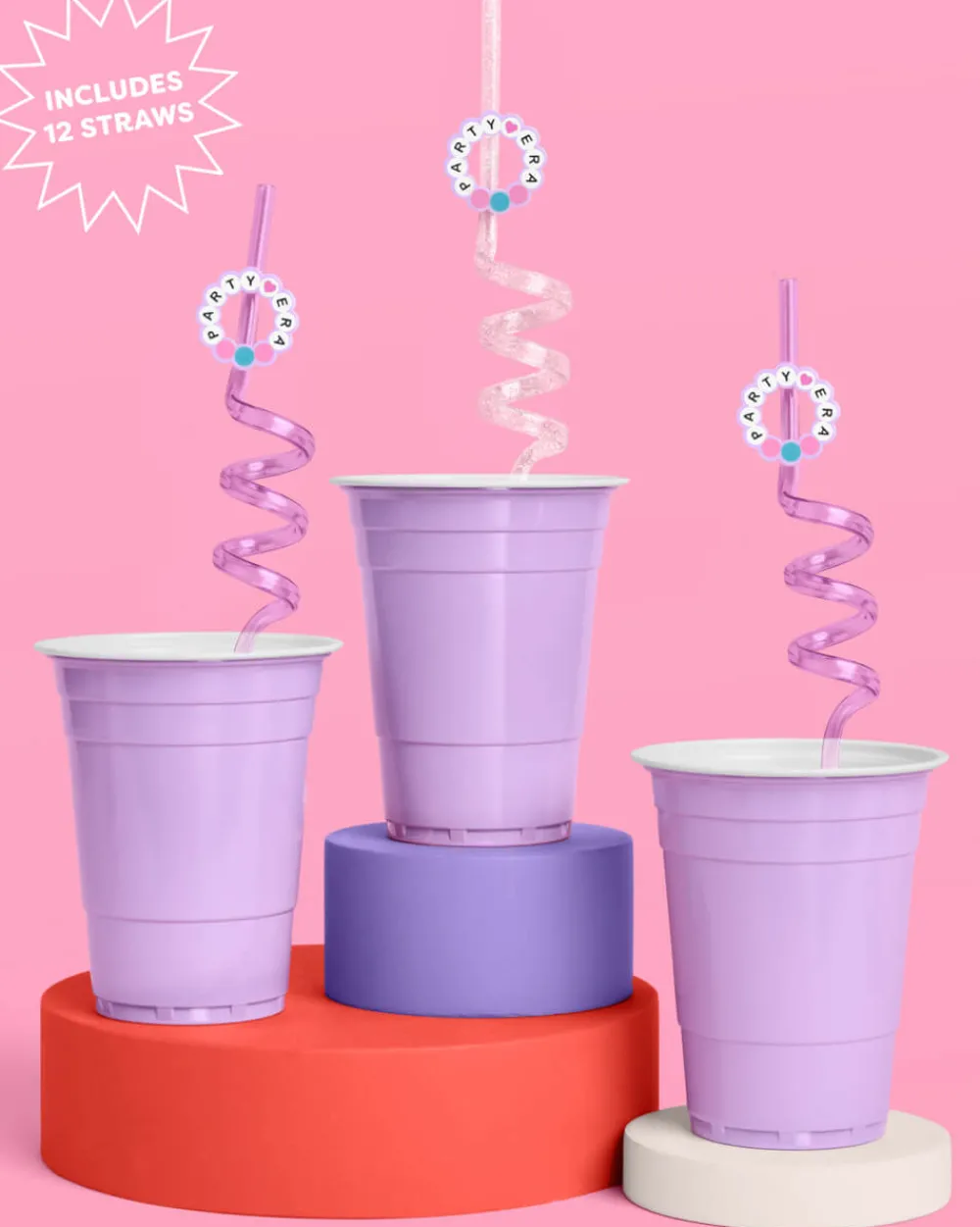 Outlet xo, Fetti Party Era Reusable Straws
