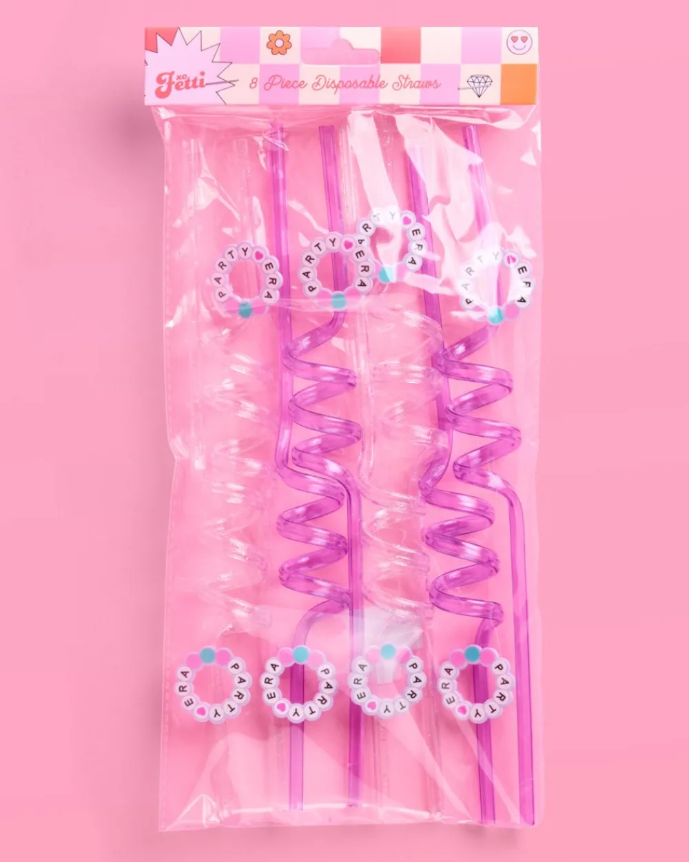 Outlet xo, Fetti Party Era Reusable Straws