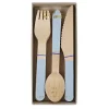 Meri Meri Pastel Blue Wooden Cutlery