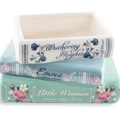 Hot Steel Mill Gifts Pastel Classics Stacked Books Planter