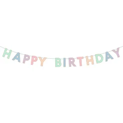 Best Bonjour Fete Pastel Happy Birthday Banner