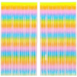 Discount xo, Fetti Pastel Rainbow Fringe Curtain Backdrop