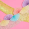 Outlet xo, Fetti Pastel Tissue Fan Banner